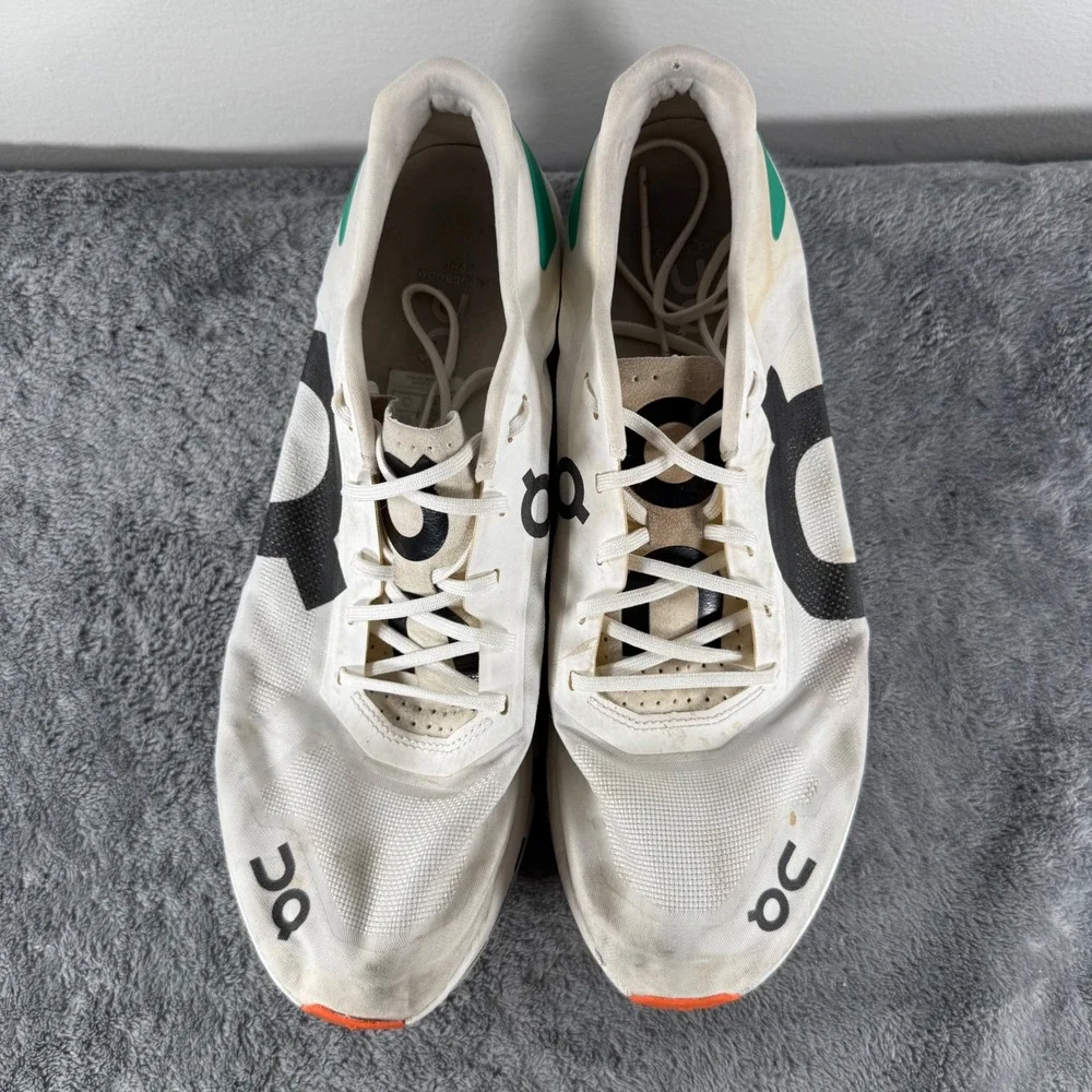 On Running Cloudboom Echo Shoes Mens 9 White Green Helion CloudTec Sneaker